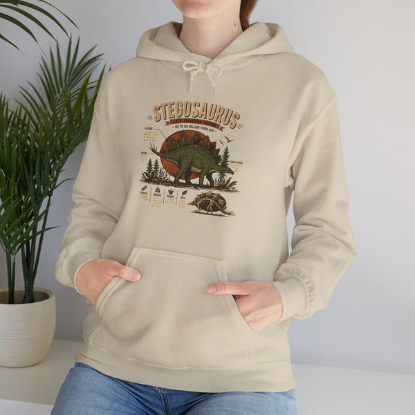 Stegosaurus Vintage Anatomy Hoodie – Retro Dino Nature Sweatshirt
