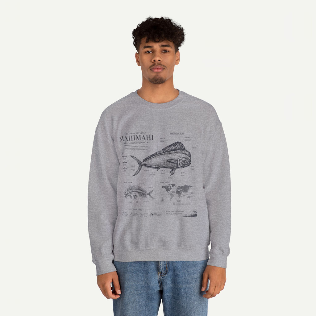 Mahi Mahi Fish Anatomy Sweatshirt