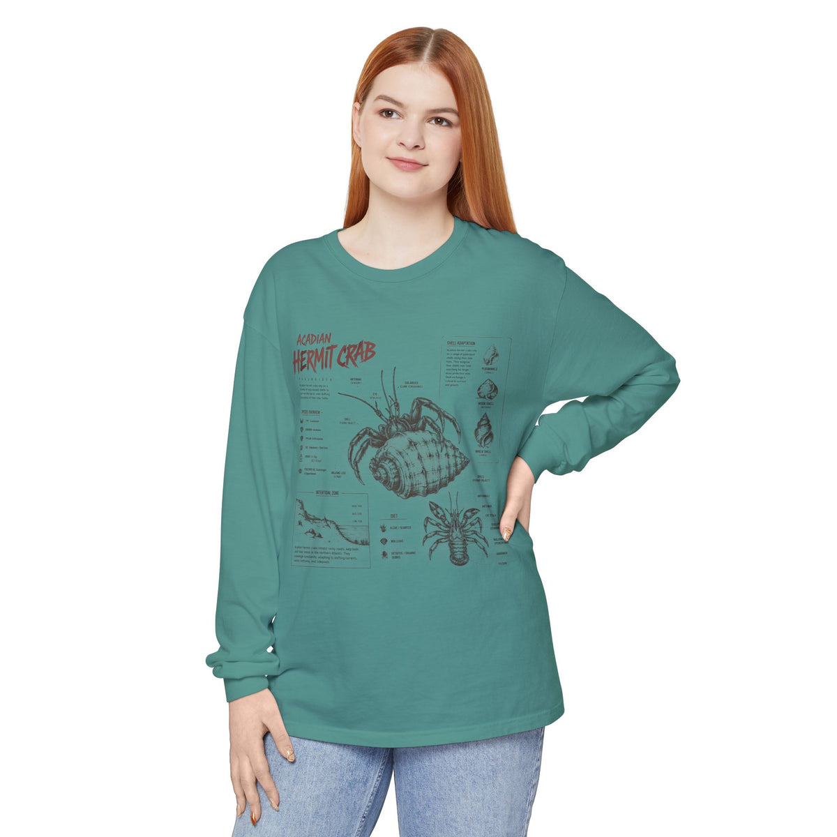 Hermit Crab Anatomy Long Sleeve Tee