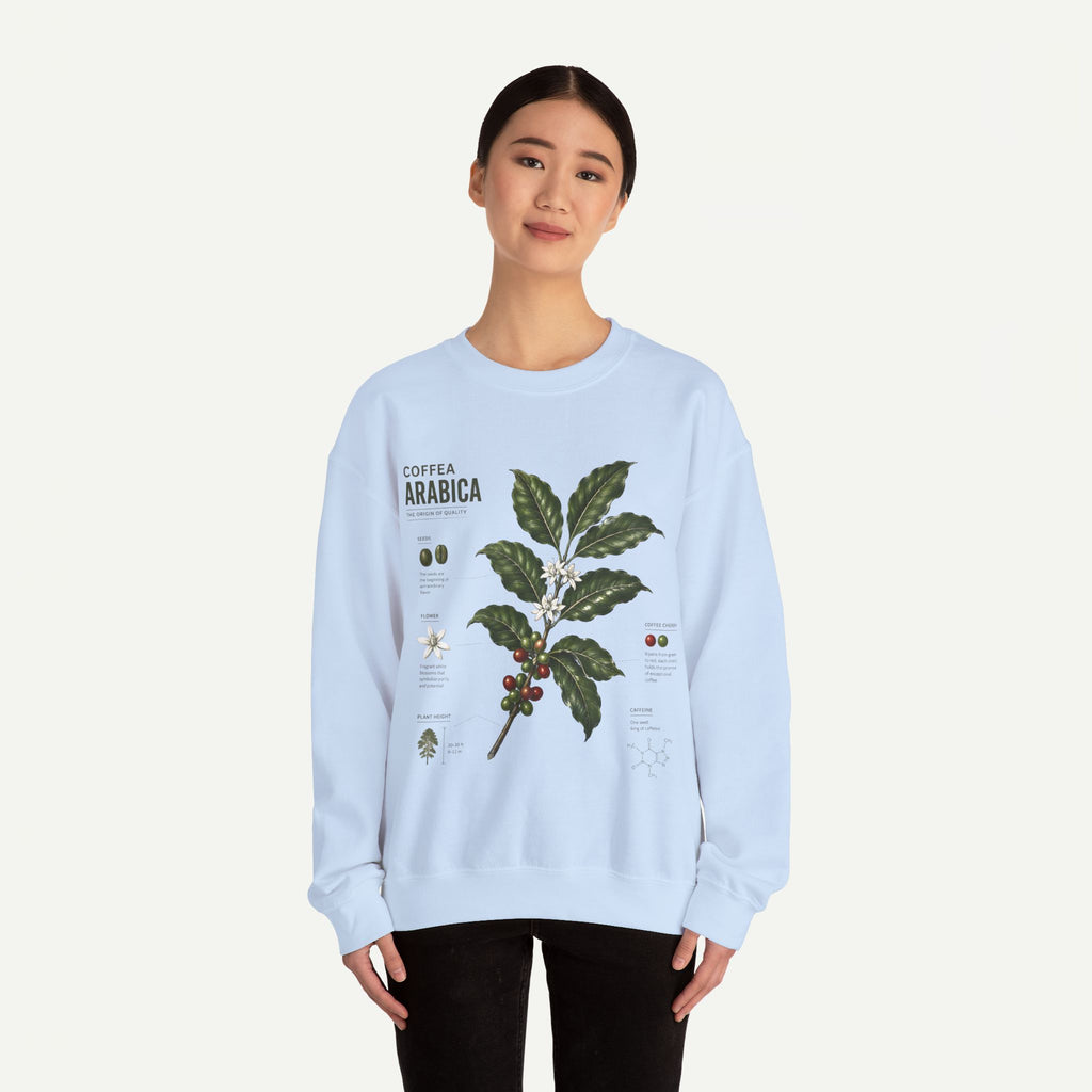 Coffee Arabica Botanical Print  Crewneck Sweatshirt