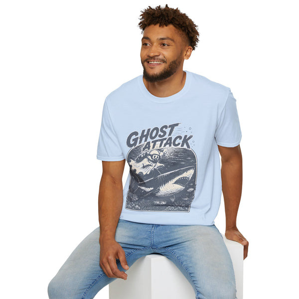 Ghost Attack T-Shirt — Vintage Horror Graphic Tee