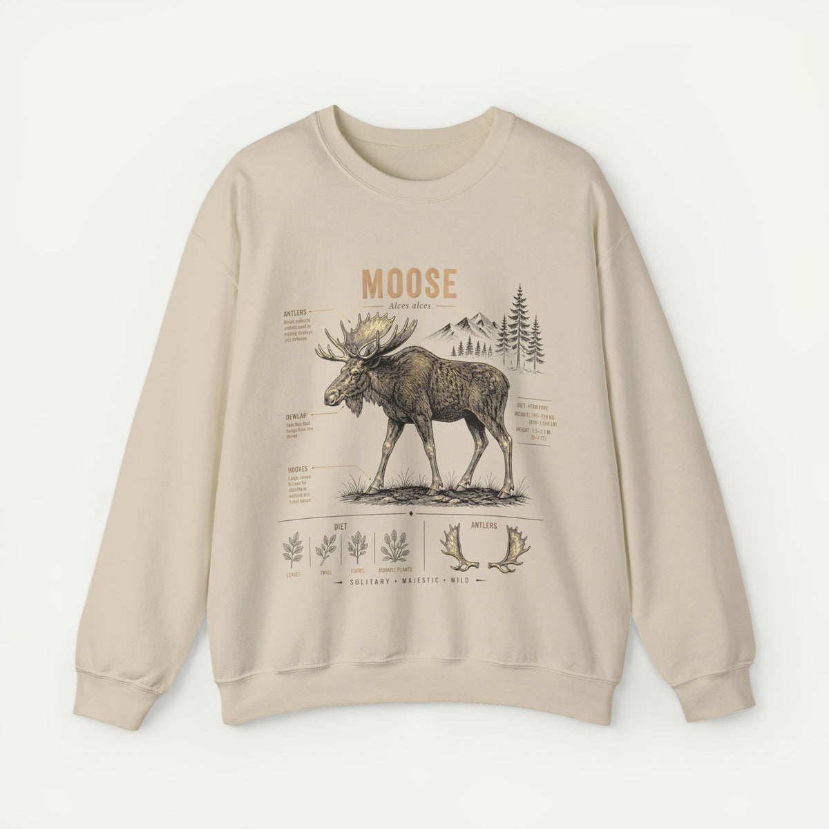 Moose Anatomy  Sweatshirt