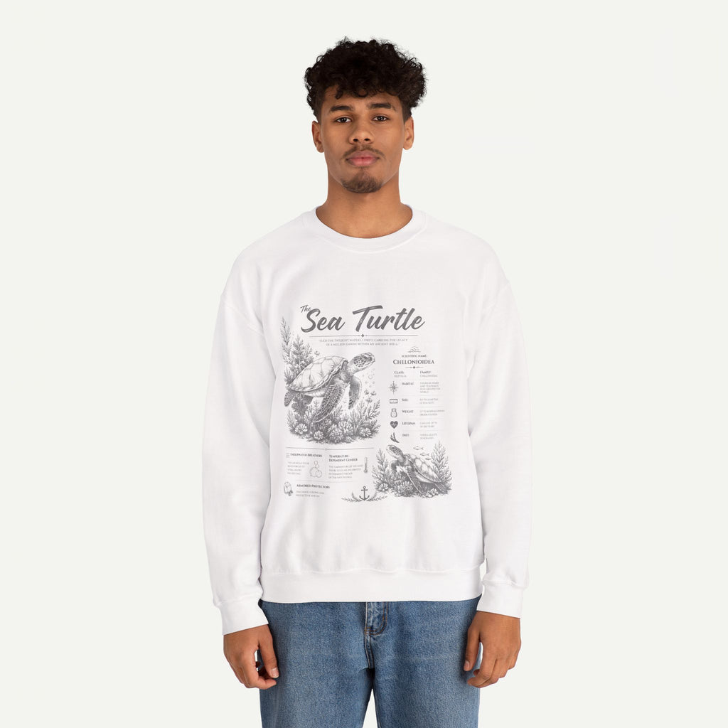 Sea Turtle Anatomy Crewneck Sweatshirt