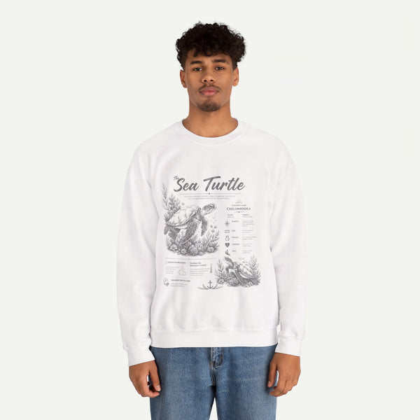 Sea Turtle Anatomy Crewneck Sweatshirt