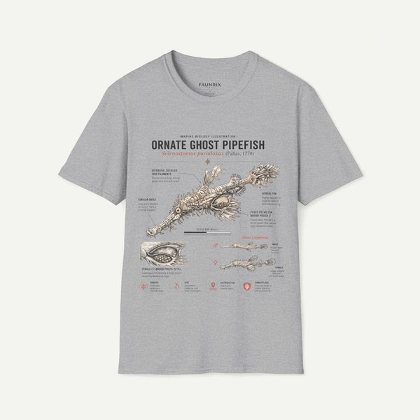 Ornate Ghost Pipefish Anatomy T-Shirt