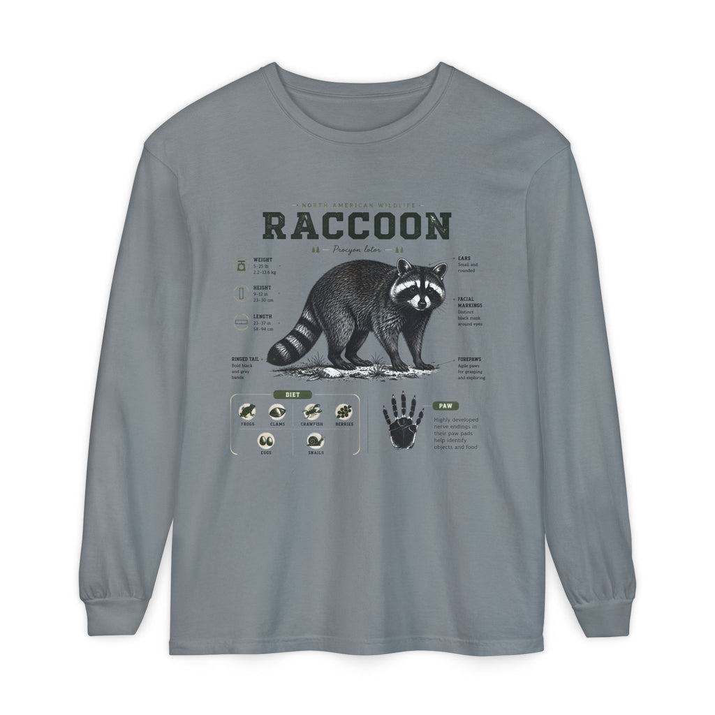 Raccoon Anatomy Long Sleeve Tee