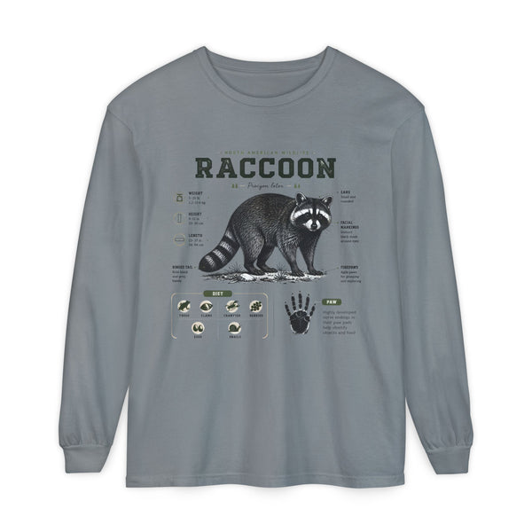 Raccoon Anatomy Long Sleeve Tee
