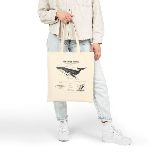 Humpback Whale Vintage Anatomy Tote
