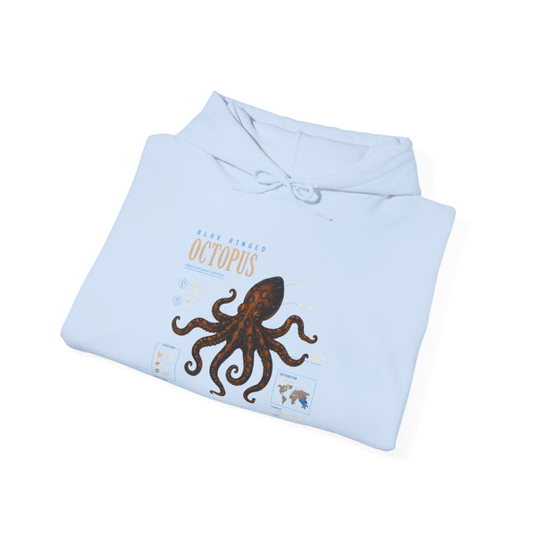 Octopus Specimen Hoodie — Vintage Marine Biology Illustration Sweatshirt