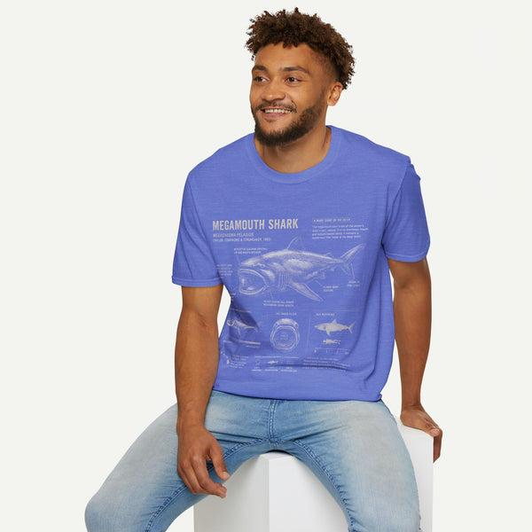 Megamouth Shark Anatomy T-Shirt — Marine Biology Graphic Tee