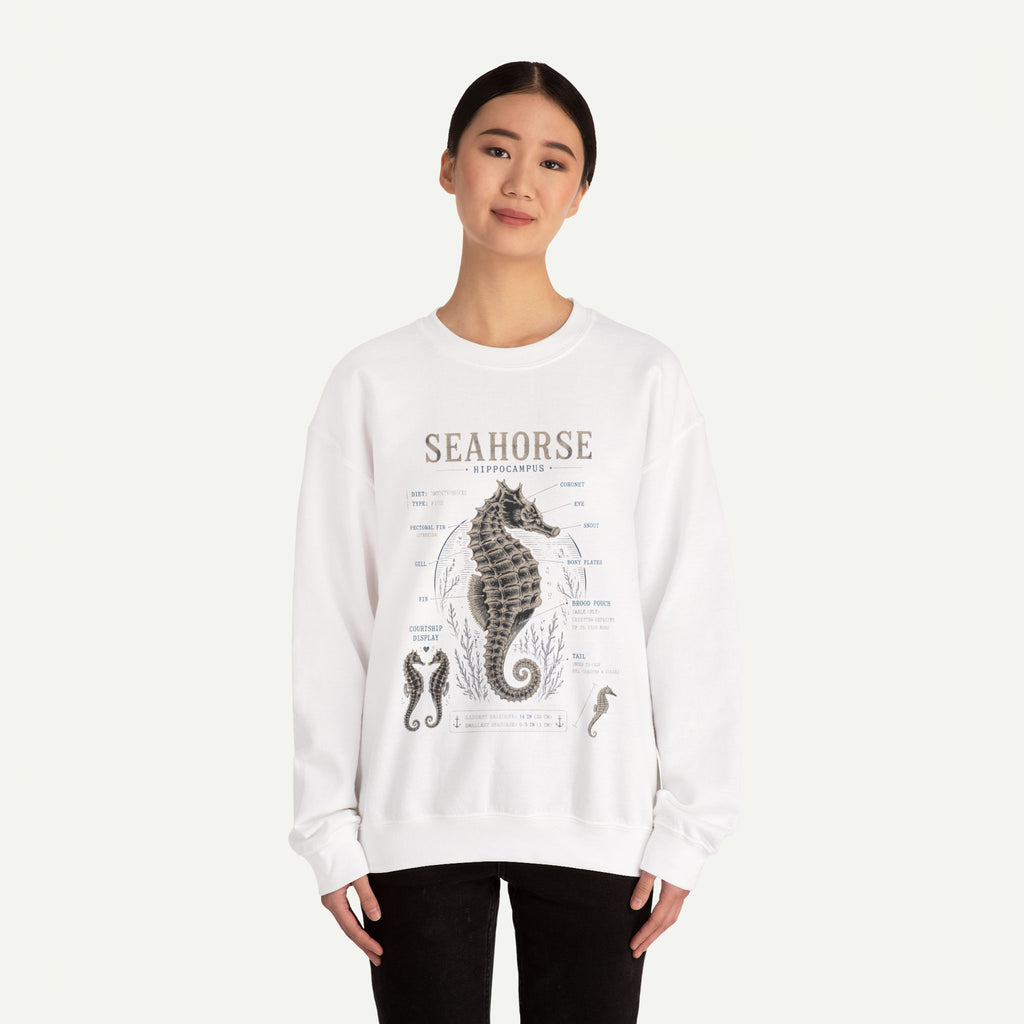 Seahorse Anatomy Crewneck Sweatshirt