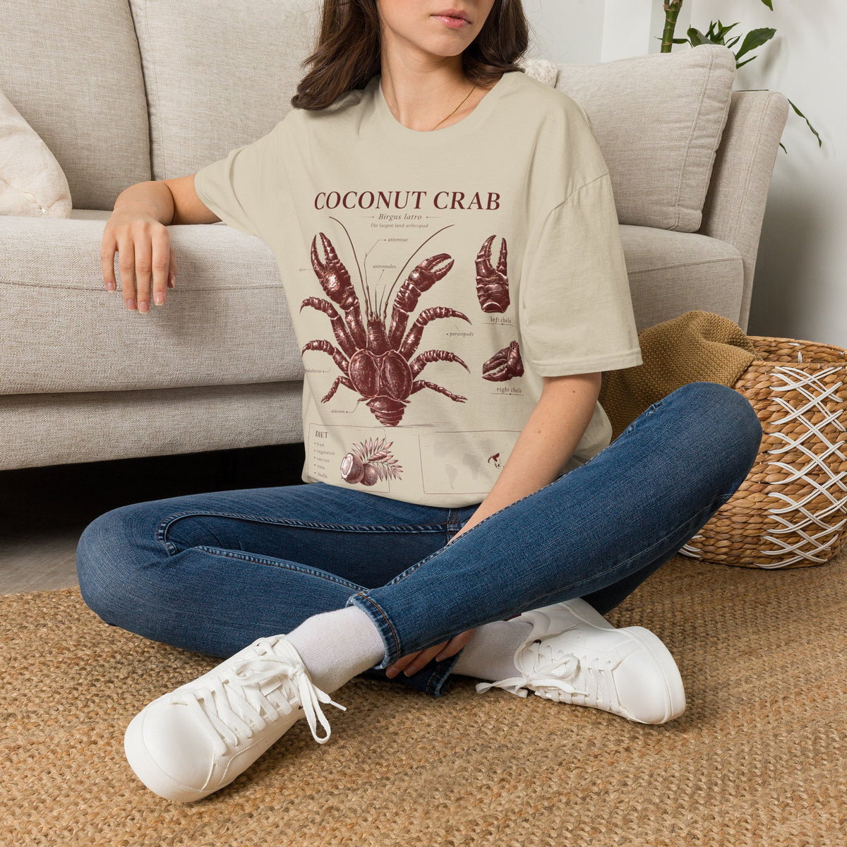 Coconut Crab Anatomy T-Shirt