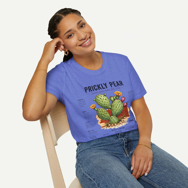 Prickly Pear Botanical T-Shirt — Vintage Cactus Illustration Tee
