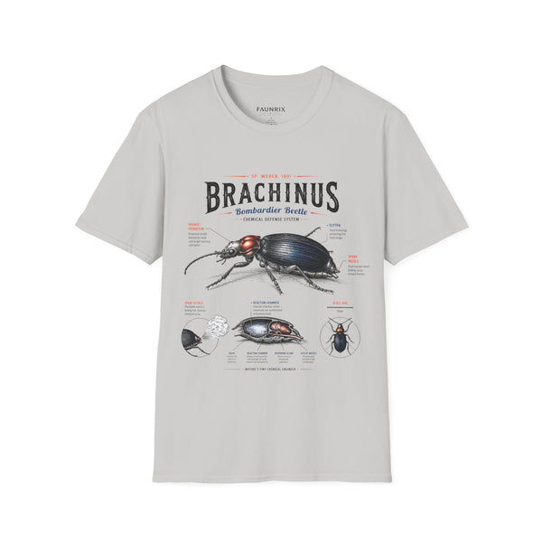 Brachinus Bombardier Beetle Anatomy T-Shirt — Vintage Entomology Graphic Tee