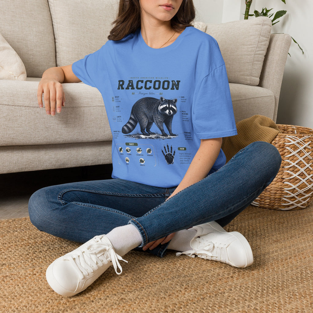 Raccoon Anatomy T-Shirt — North American Wildlife Graphic Tee