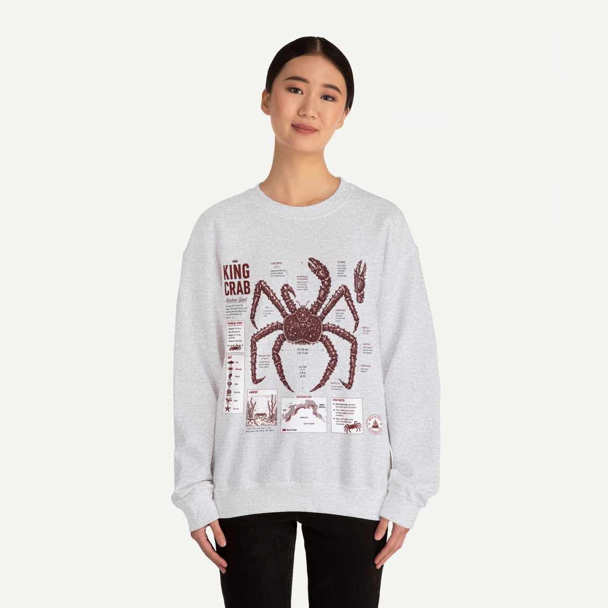 King Crab Anatomy Sweatshirt