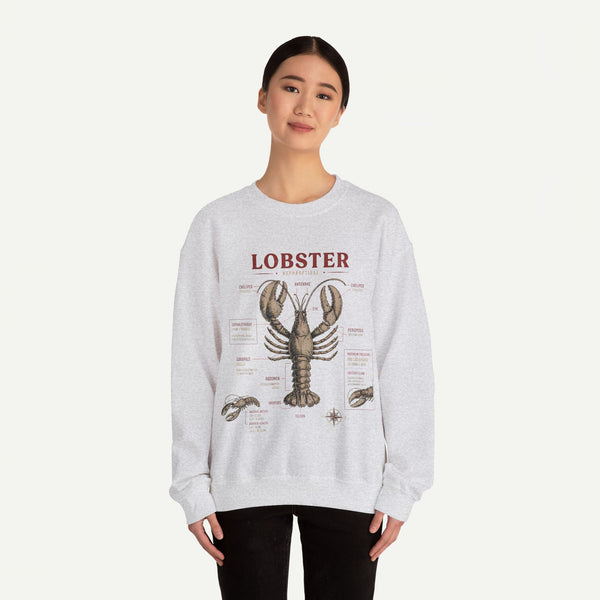 Lobster Anatomy Crewneck Sweatshirt
