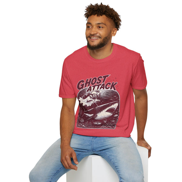Ghost Attack T-Shirt — Vintage Horror Graphic Tee