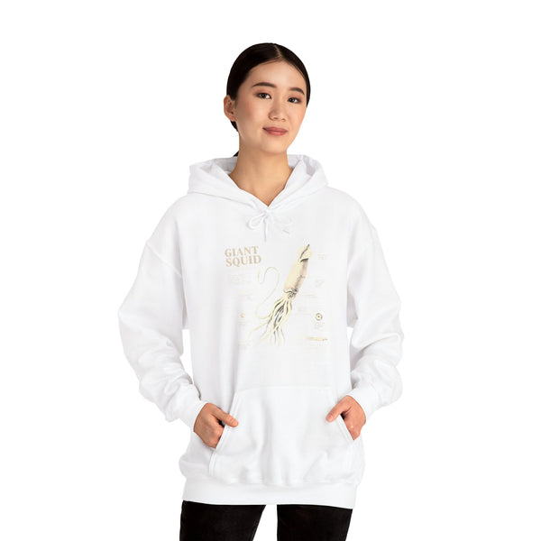 Giant Squid Hoodie – Minimal Nautical Illustration Sweatshirt