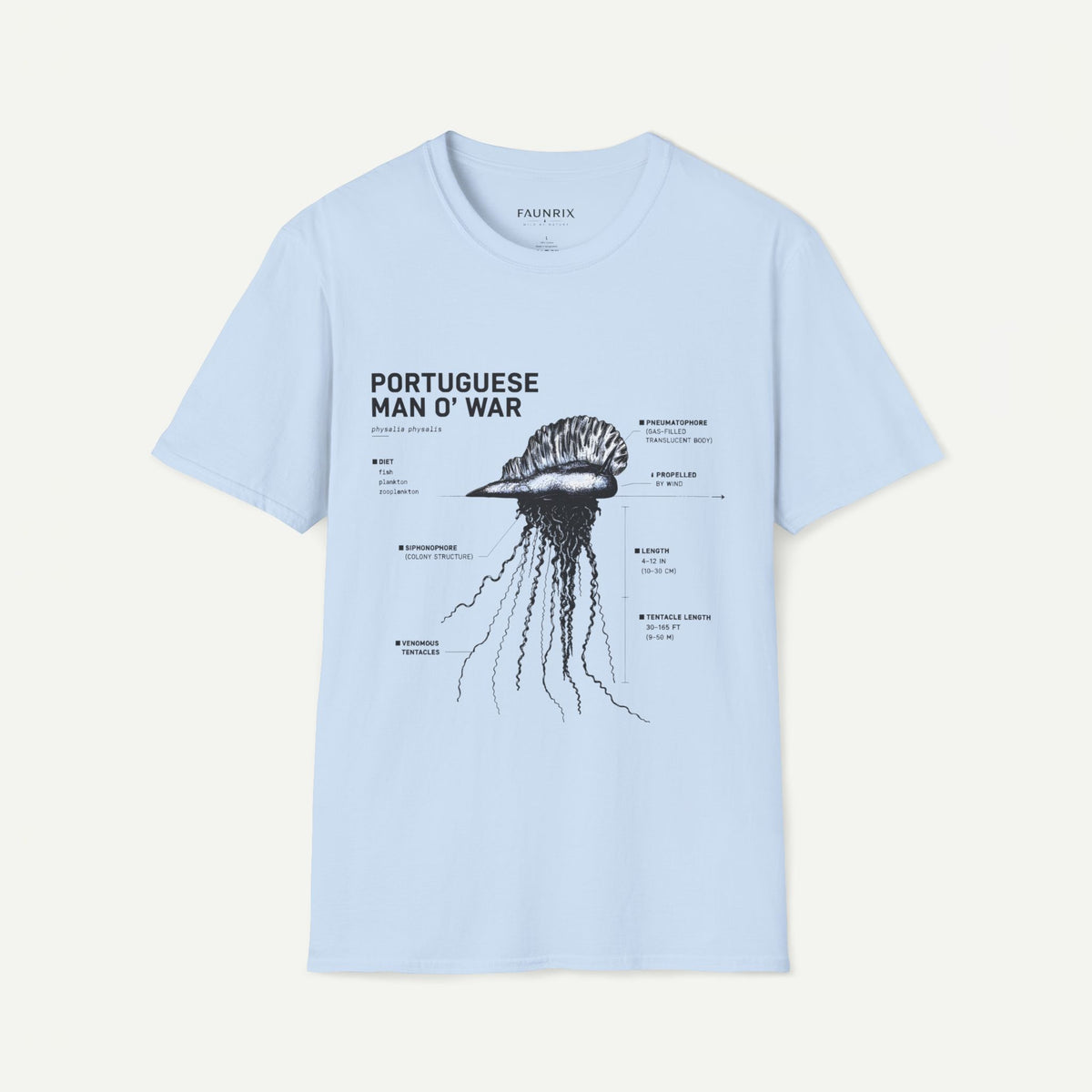 Portuguese Man O' War Anatomy T-Shirt — Marine Biology Graphic Tee