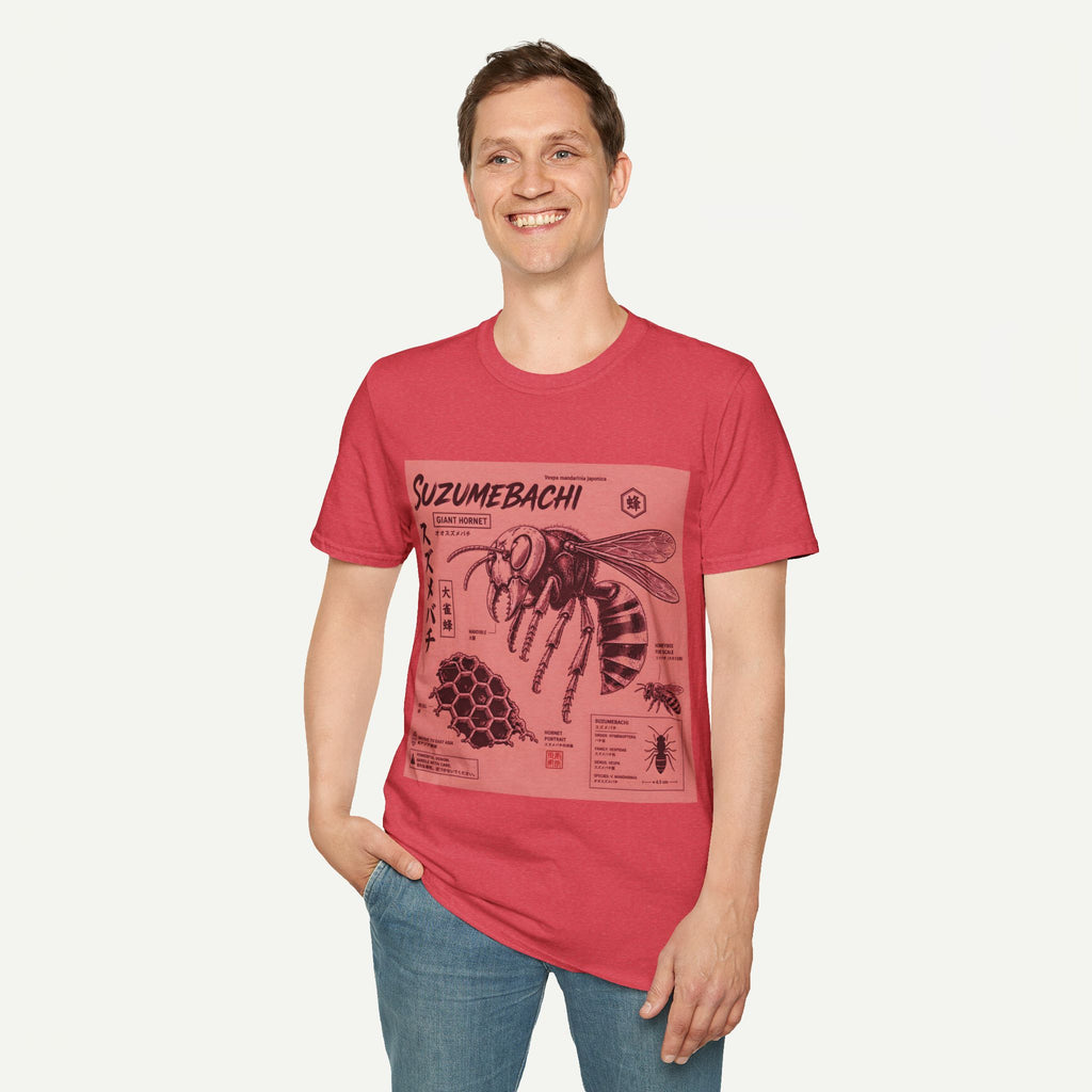 Suzumebachi Giant Hornet Anatomy T-Shirt — Japanese Illustration Graphic Tee