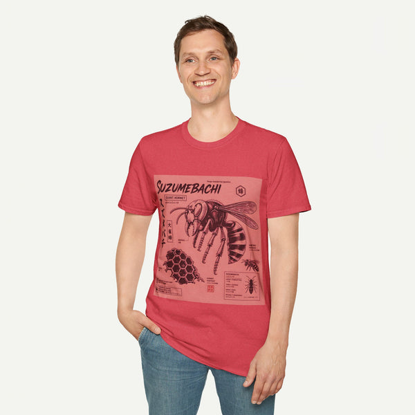 Suzumebachi Giant Hornet Anatomy T-Shirt — Japanese Illustration Graphic Tee