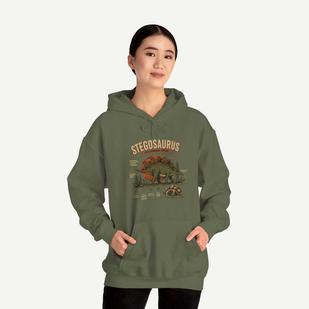 Stegosaurus Vintage Anatomy Hoodie – Retro Dino Nature Sweatshirt