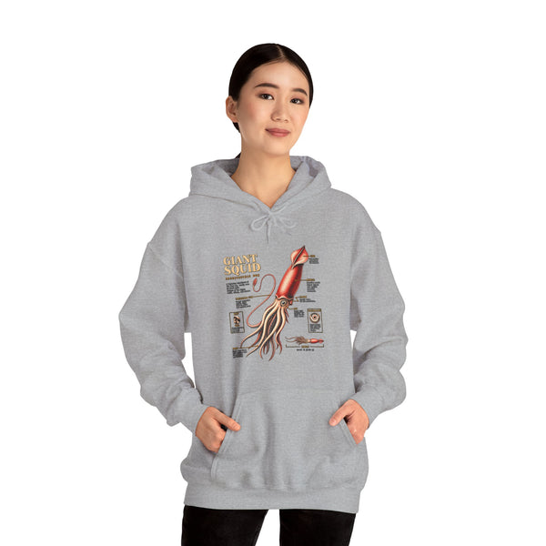Squid Anatomy Hoodie — Vintage Scientific Illustration Pullover