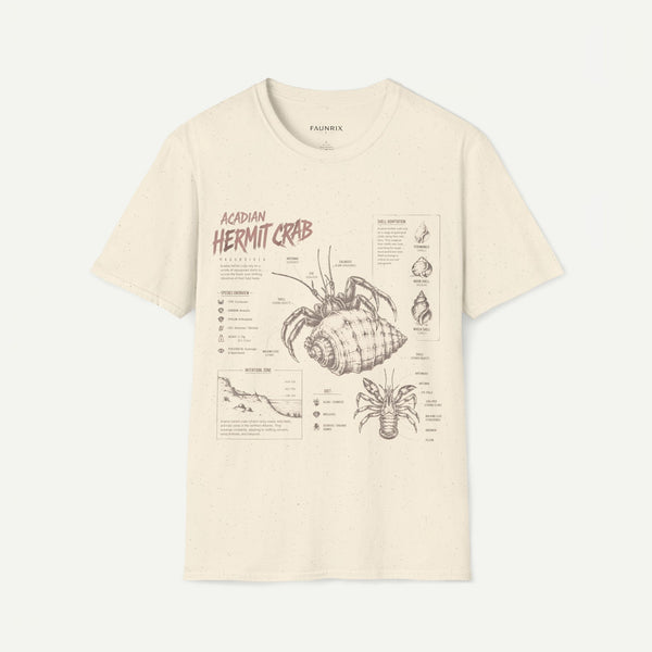Hermit Crab Anatomy T-Shirt — Acadian Marine Illustration Tee