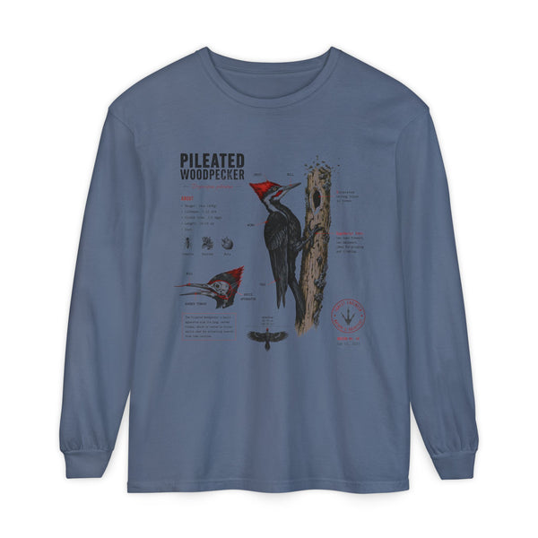 Pileated Woodpecker Anatomy Long Sleeve Tee