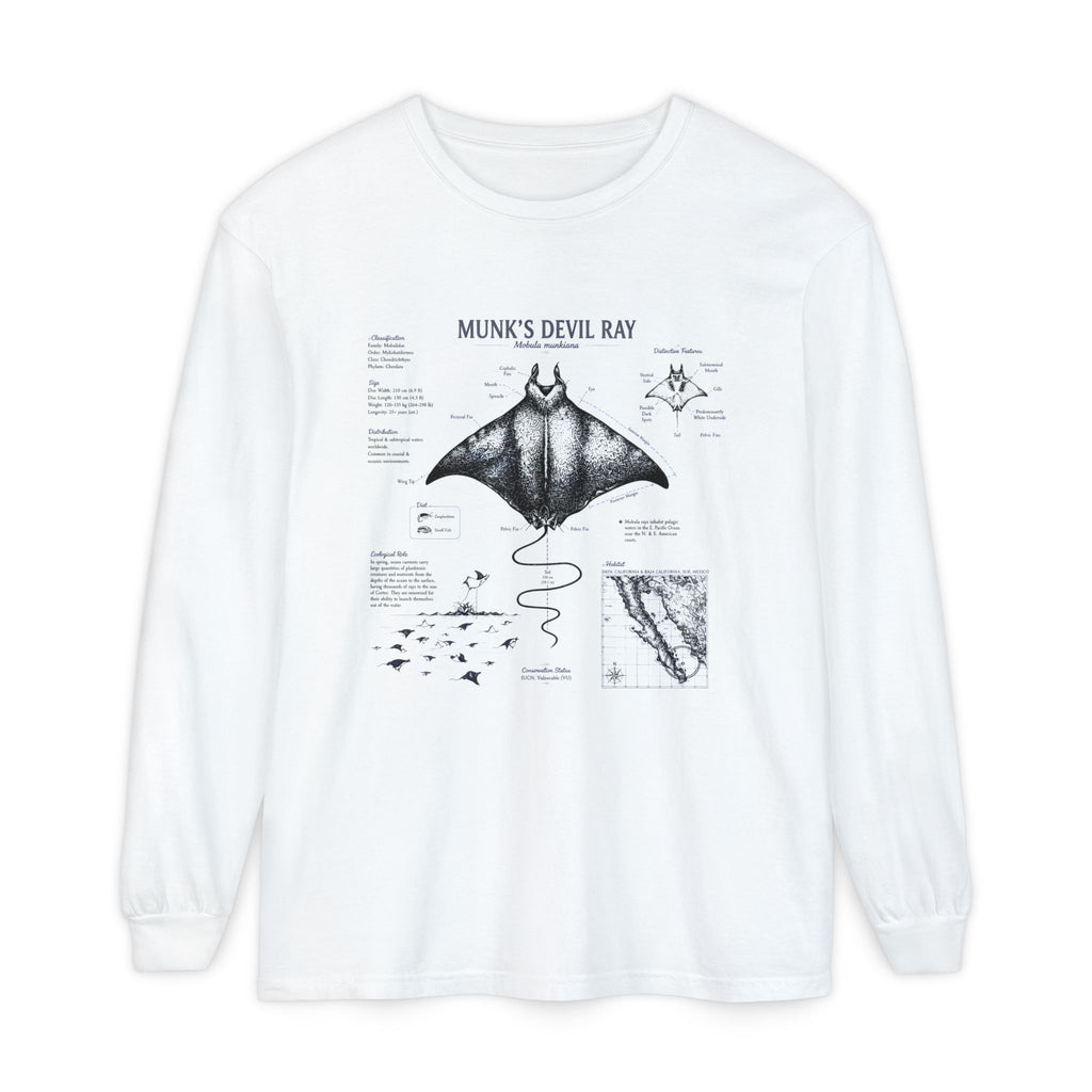 Munk's Devil Ray Anatomy Long Sleeve Tee