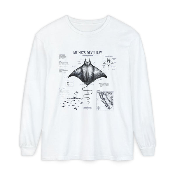 Munk's Devil Ray Anatomy Long Sleeve Tee