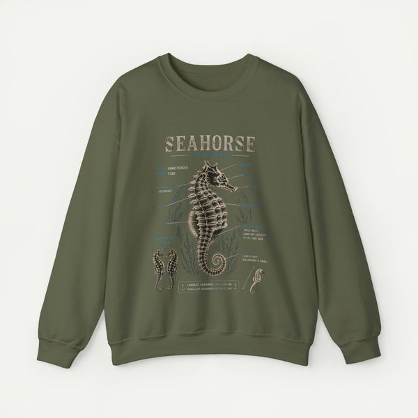 Seahorse Anatomy Crewneck Sweatshirt