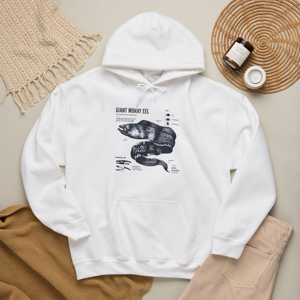 Sea Snake Diagram Hoodie - Vintage Scientific Illustration Sweatshirt