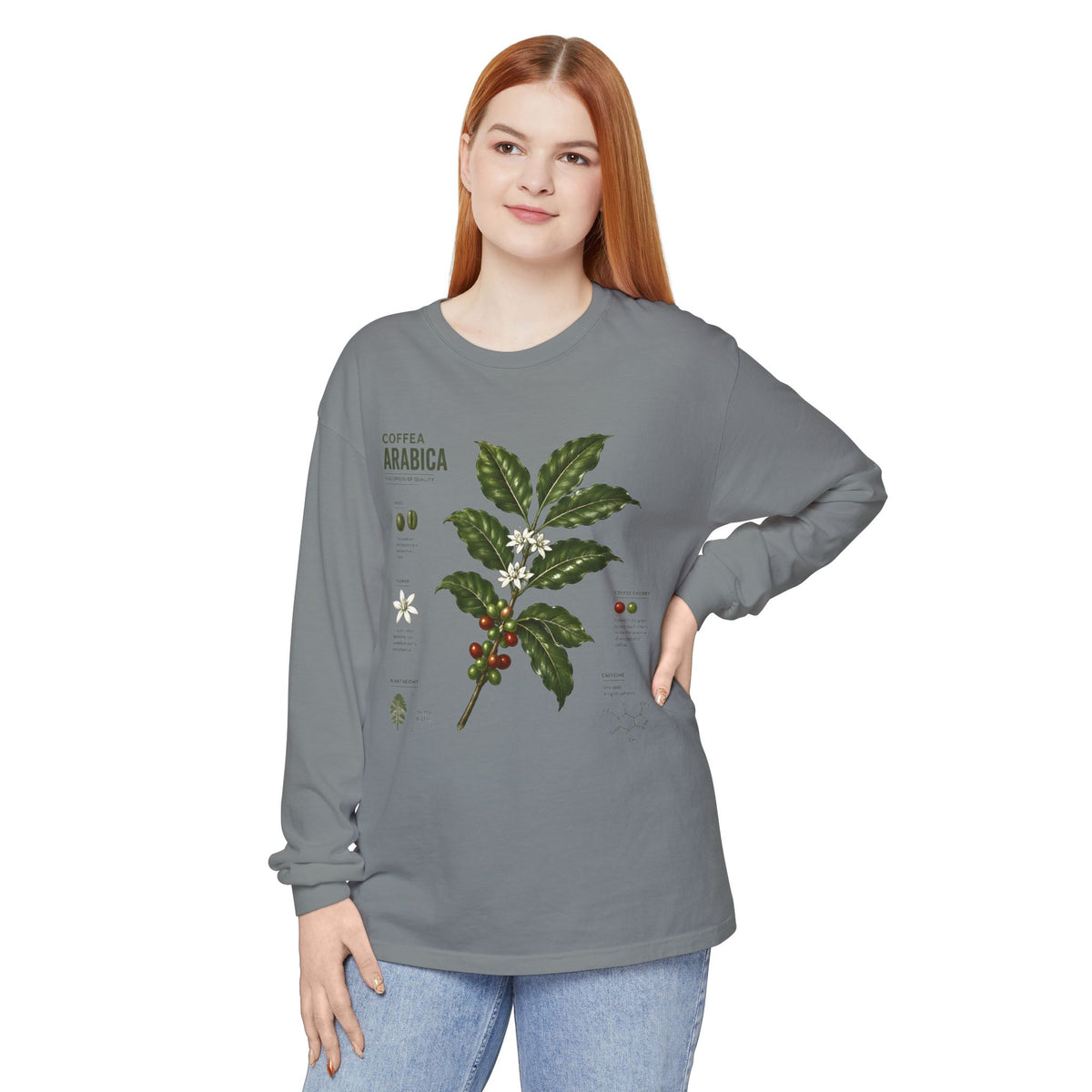 Coffee Arabica Botanical Long Sleeve Tee