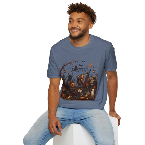 Halloween Witch & Pumpkin T‑Shirt — Spooky Night Graphic Tee