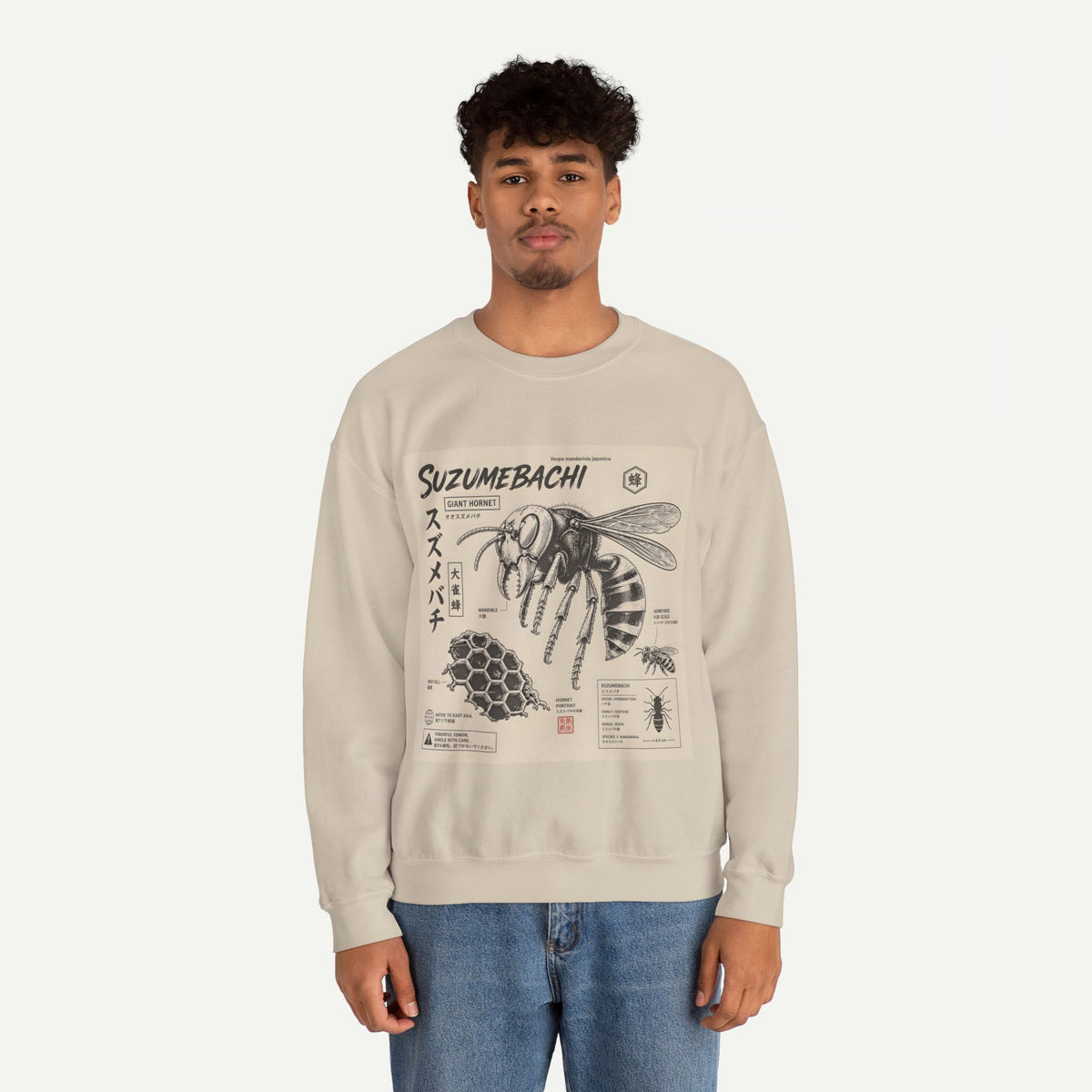Suzumebachi Hornet Anatomy Crewneck Sweatshirt