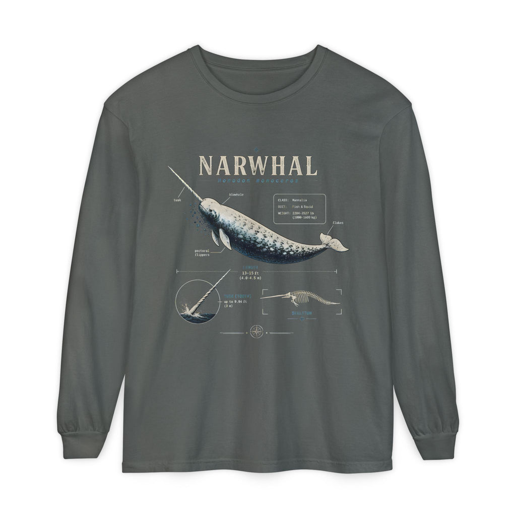 Narwhal Anatomy Long Sleeve Tee