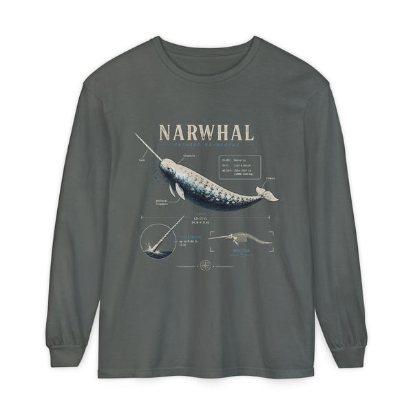 Narwhal Anatomy Long Sleeve Tee
