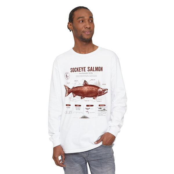 Sockeye Salmon Anatomy Long Sleeve Tee