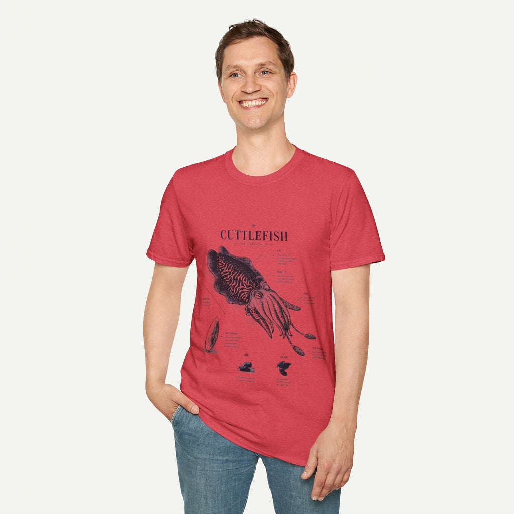 Cuttlefish Anatomy T-Shirt — Vintage Scientific Illustration Tee