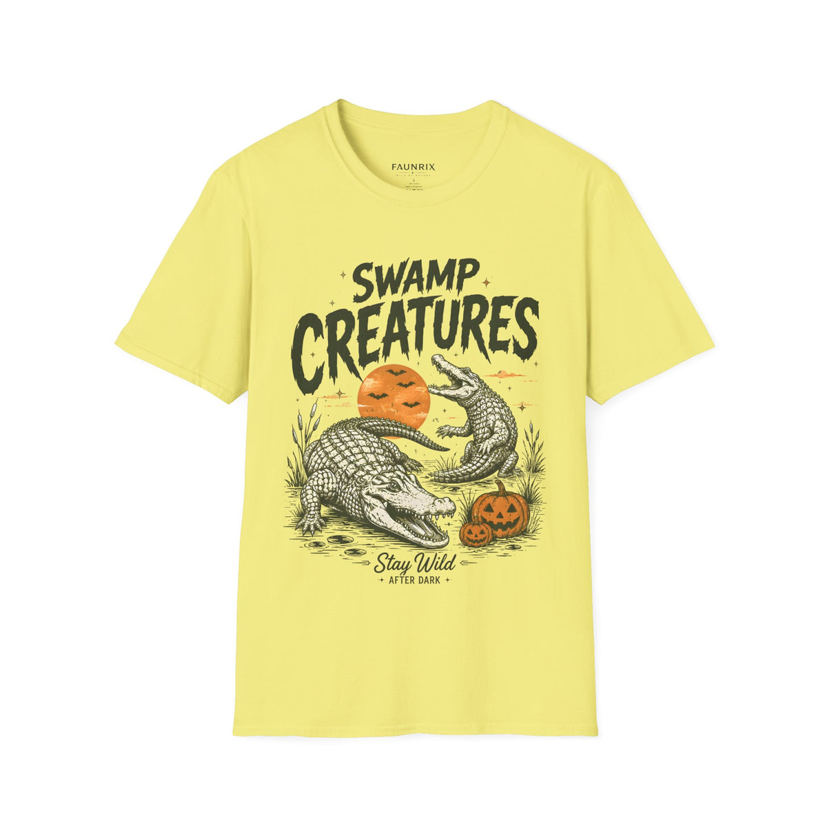 Swamp Creatures T-Shirt — Vintage Alligator Halloween Graphic Tee Main image