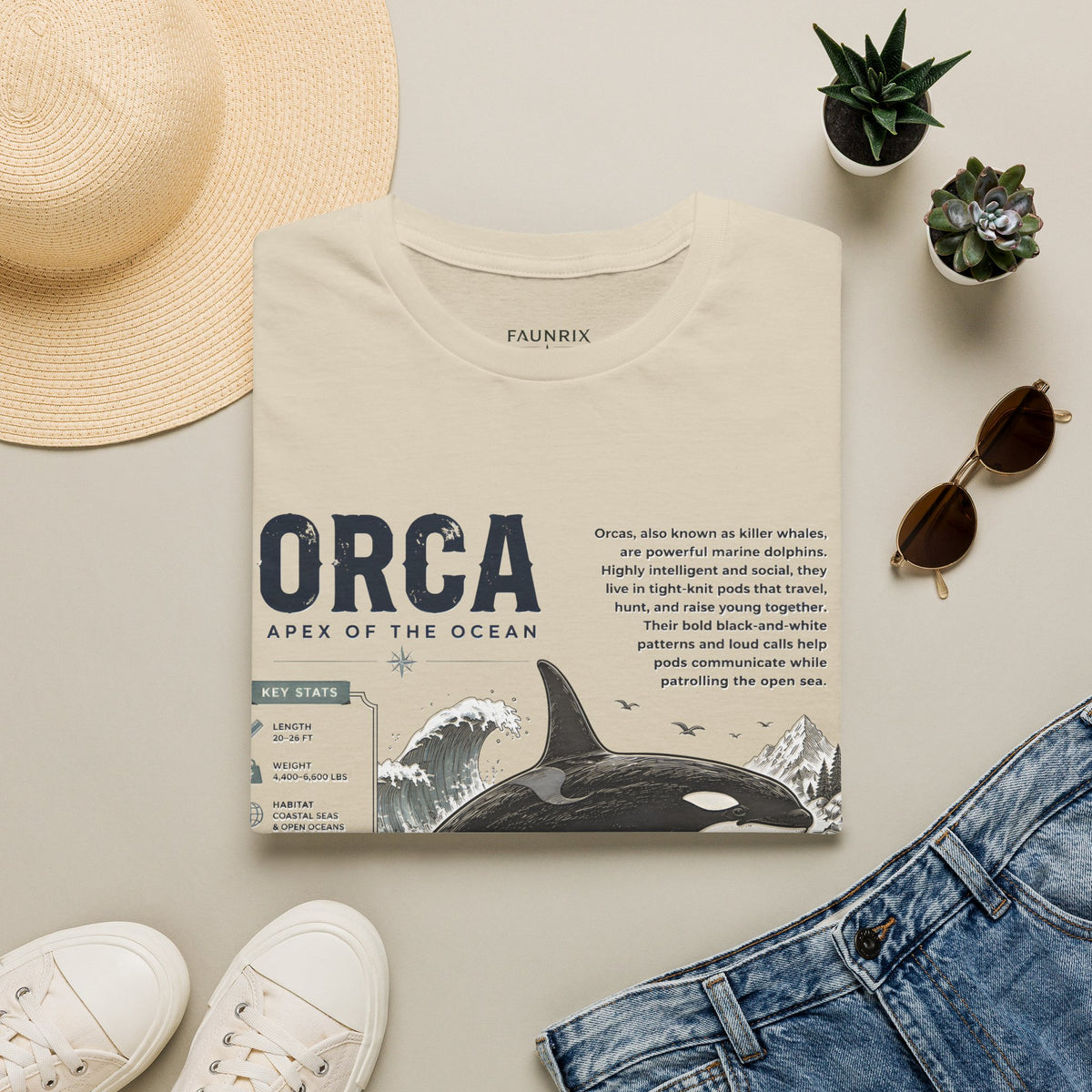 Orca Apex of the Ocean Anatomy T-Shirt – Vintage Marine Whale Illustration Tee