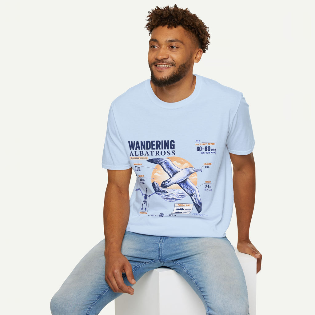 Wandering Albatross Anatomy T-Shirt — Vintage Seabird Graphic Tee