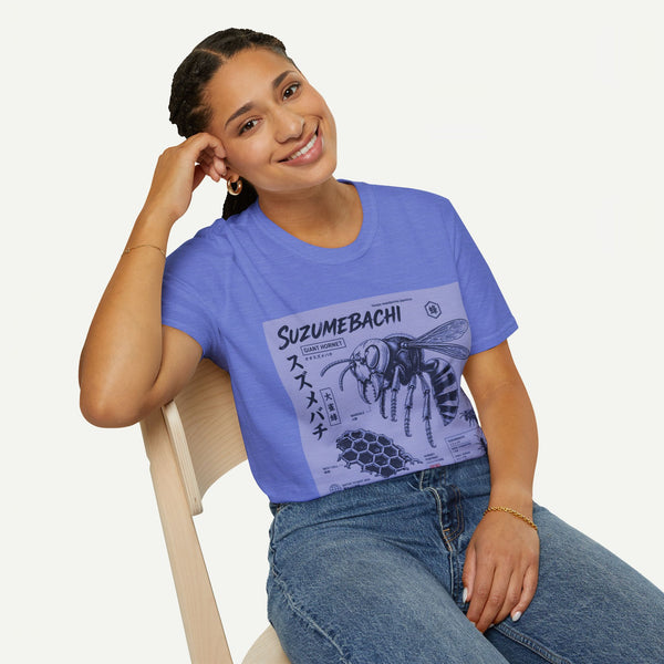 Suzumebachi Giant Hornet Anatomy T-Shirt — Japanese Illustration Graphic Tee