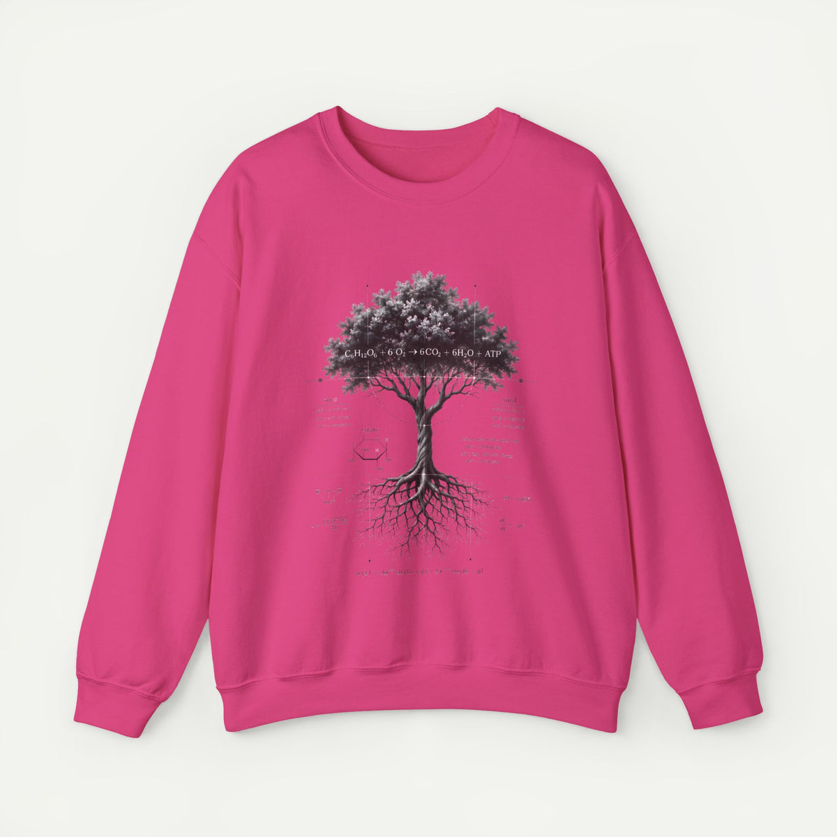 Tree of Life Crewneck Sweatshirt — Botanical Roots Illustration