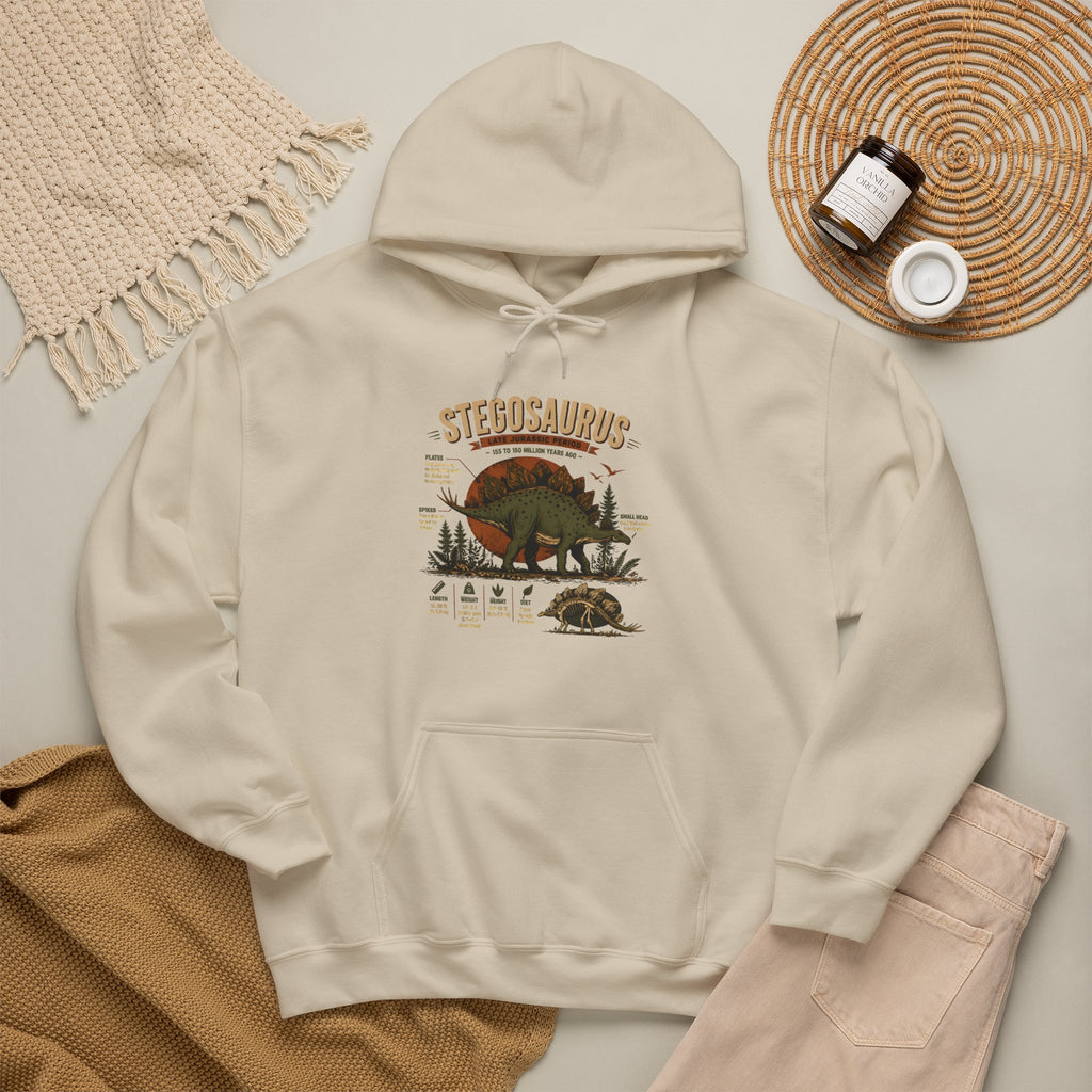 Stegosaurus Vintage Anatomy Hoodie – Retro Dino Nature Sweatshirt