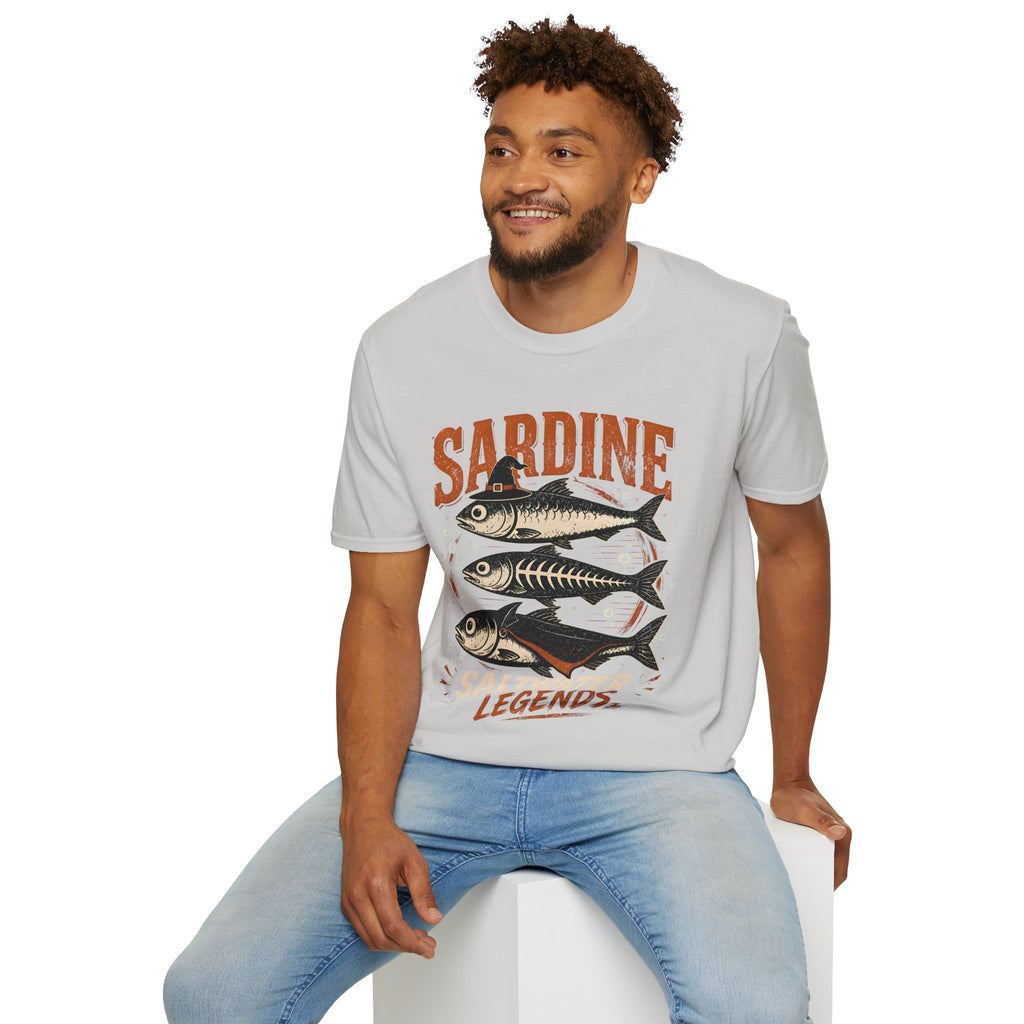 Sardine Vintage Fish T-Shirt — Retro Seafood Graphic Tee
