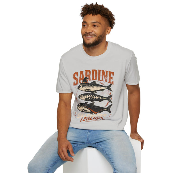 Sardine Vintage Fish T-Shirt — Retro Seafood Graphic Tee