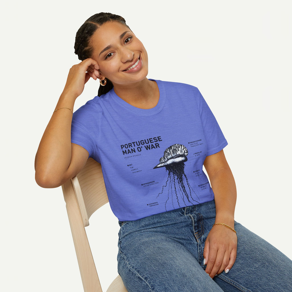 Portuguese Man O' War Anatomy T-Shirt — Marine Biology Graphic Tee